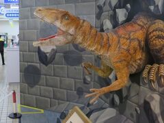 小松空港着。

動くし吠えるティラノがお出迎え。

福井の恐竜博物館にも行きたかったなあ。

小松空港では恐竜博物館のグッズも少々売っていて、買いました。

