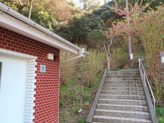 港で船を見ていたところ、息子が「う〇ちー！」と叫んで顔を真っ赤にしてました。
oh…水族館にいるうちにしてほしかったYO
Googleマップさんに「トイレ」で検索してみたら、近くにある公衆トイレが出てきて助かりました。
しかもオムツ替えの台がある綺麗なトイレでした。
こちらは下田公園入口にあった我々親子を助けてくれたトイレです。