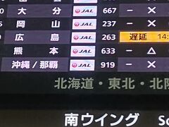 14:55発那覇行JAL919便に乗るべく、羽田空港に着いたところです。
クラスJが空いてたらアップグレードしようと思ってましたが、満席で断念！