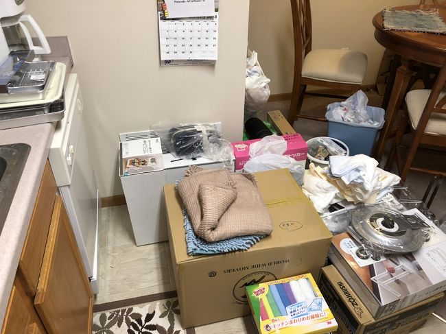 2月になり、やっと船便荷物が到着。これで思う存分家事ができますね