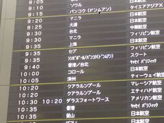 JALの特典航空券を利用
久々の成田から出発
