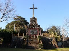山田教会からクルマで向かった「ガスパル様」
やはり殉教したガスパルという信者が処刑された場所です。