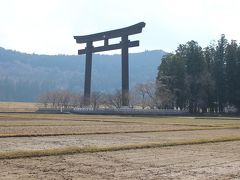 国道を渡って、大斎原に向かう。水田が、冬を越したばかりの様子であった。