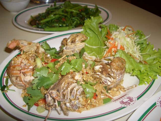 シャコのガーリックフライ だったかなぁ。