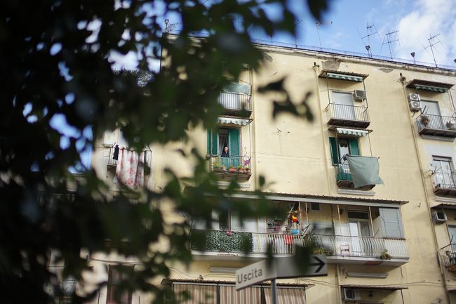 ナポリの朝はいい天気でした。