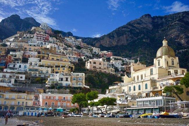 その後、ポジターノへ。だいぶ晴れてきた！