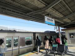 JR湖西線　比叡山坂本駅にきました。