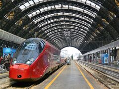 フィレンツェから乗ってきた高速列車italo。