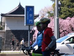 朝から靖国神社、千鳥ヶ淵の桜を見て歩き、すでに疲れてきました…。
大手町に着いたのがお昼近くでした。大手町から一目散に皇居へ向かって来たのでランチするお店もなく…。
まだまだプランがいっぱいあるので、ここは我慢して先へ進もうということにしました！