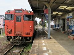 仙崎駅に到着しました。終着駅の雰囲気が漂っています。