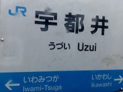 宇都井駅にて
ここはこの沿線でも魅力のある駅で、
ホームにはかなりの人がいました。。「天空の駅」。
残念ながら、停車時間はほどんどなし。
