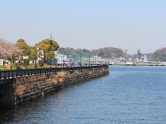 安針塚駅から普通電車で汐入駅まで乗車。
汐入駅からJR横須賀駅までの港にそってヴェルニー公園が整備されている。
