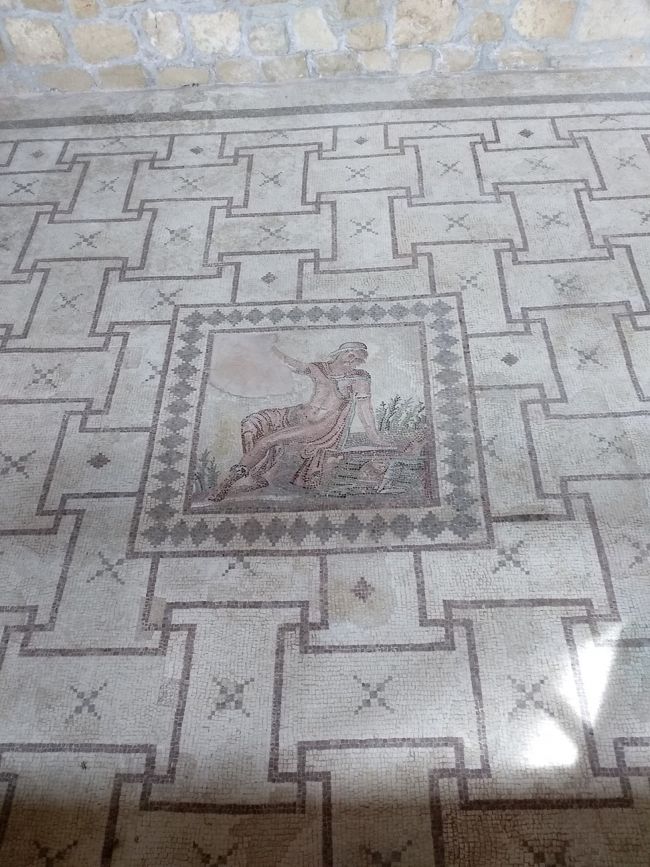 ディオニソスの館。<br />テセウスの館。<br />アイボンの館。<br />モザイクがきれいな状態で保存されてます。