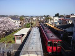 7時過ぎの列車で大分駅から緒方駅へ。この駅は2016年12月に原尻の滝を訪れたとき以来2回目です。