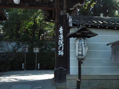 青蓮院門跡に到着。

天台宗の京都五箇室門跡のひとつ。
門跡寺院とは、門主が皇室あるいは
摂関家によって受け継がれてきたお寺です。