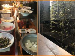 おはようございます(^^)

楽しみにしていた朝食ビュッフェ♪
朝日が入る明るい空間に
京都のおばんざいなど沢山の料理が並びます。