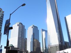 911で崩壊したワールド・トレード・センターの跡地に建設中のフリーダム・タワー。