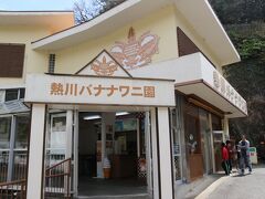 おなかいっぱいになったところで目的地の熱川バナナワニ園に到着。R134沿い。伊豆急の熱川駅からもすぐのところにあります。