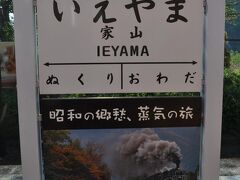 　家山駅停車です。