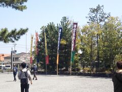 おや、神宮奉納大相撲の幟。4月1日に神宮会館の土俵で開催されるらしい。さすが国技だのう。