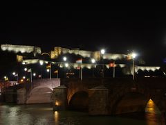 夕飯の後は近くのナミュール城塞の夜景を！

ナミュール城塞(シタデル)とジャンプ橋