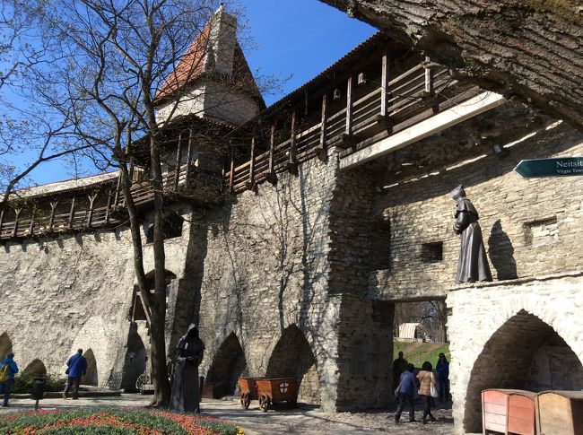 城壁の上はカフェになっている。