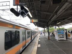 中央線の人身事故で
随分と時間がかかりましたが何とか西立川駅に到着。