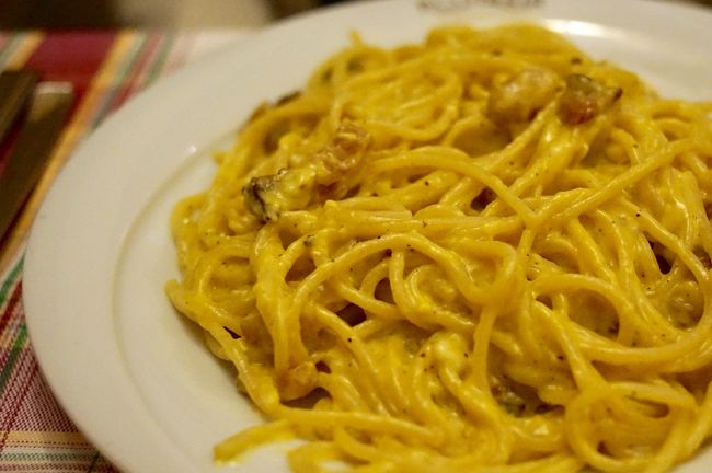 ローマと言えばカルボナーラ。…イマイチでした。