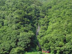 対岸の白糸の滝をじっと見つめていた父　懐かしき日々を思い出していたのかな。。。