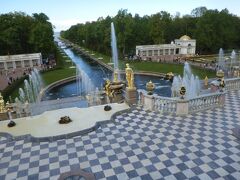 ピョートル大帝の夏の宮殿の庭園を観光します。