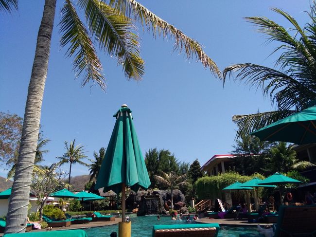 ビーチに面したとあるリゾートホテルのプール。暑すぎてちょっとお邪魔したい気分です。