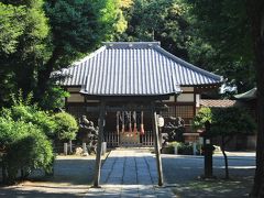 滝野川公園の隣の平塚神社へ。
源義家が滞在したおりに鎧と十一面観音像を譲ったと言われています。