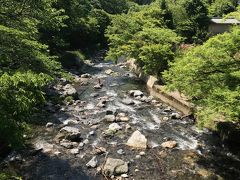 トイレ、駐車場の前を過ぎて橋のところから清流が見えます

ここの河原ではBBQを楽しむグループがたくさんありました

ちょっと、そっちに行きたい気分を抑えて歩き始めました