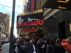 そして、ブロードウェイでChicago。ダンスと歌が大迫力でやっぱり素晴らしかった！