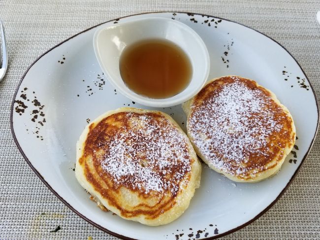 ミニパンケーキです。<br /><br />次、泊まる時はワッフルも食べたいなぁ。<br /><br />とても素晴らしい朝食タイムでした。