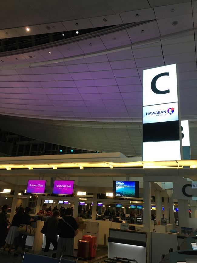 今回はハワイアン航空にしました。