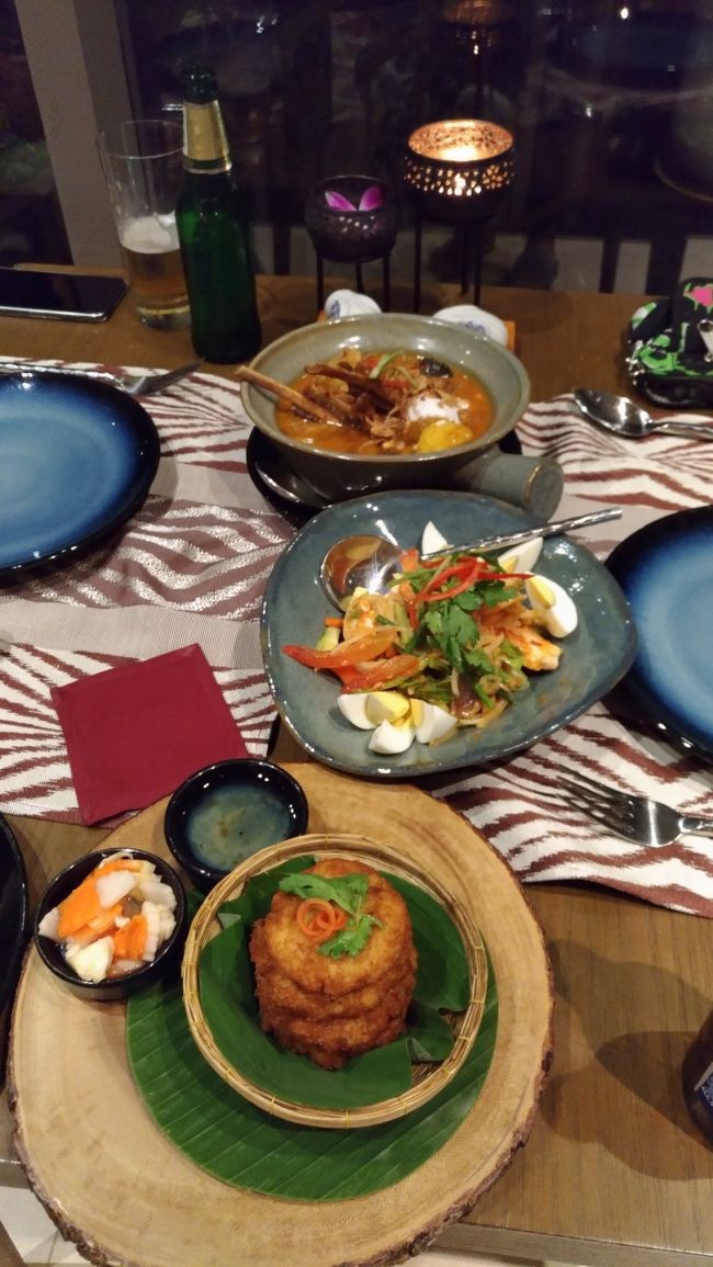 中年夫婦には3品で充分。