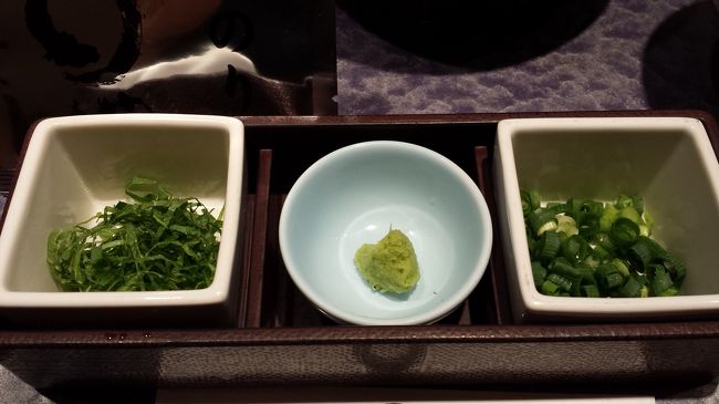 薬味＆のりはお代わり自由です。