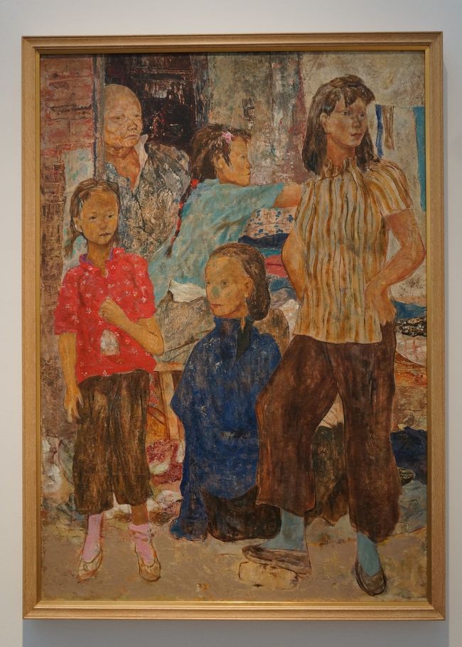 岡田 謙三「満人の家族」1942年<br />