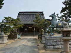 次に来たのが、放生津八幡宮です。
海の傍にあり、気持ちの良い場所でした。
