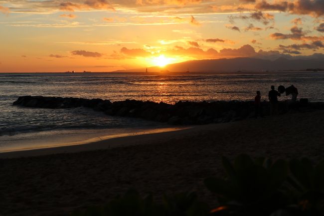 素晴らしいサンセット。オープンエアのお店は貴重ですね。