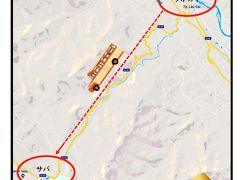 距離的には35kmほど。約1時間の山道の旅です。
と言っても、有料道路（高速道路？）です。