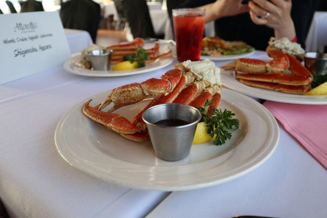 ブュッフェにカニを追加しました。<br />