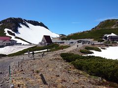 乗鞍山頂、畳平に到着。標高は2702m。
日本国内において一般の人間が登山をしないで到達できる最高地点です。
