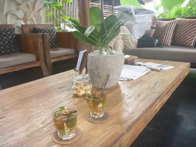 ウェルカムドリンクをいただきました。