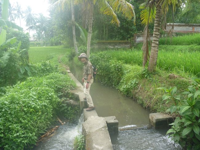 道？？？飛び越えましょう。<br />でも、これであってるの？？<br />まあ　当てのない　ジャランジャランなので、何処かには行きつくでしょう・・・<br />この時だけは　連れ合いがいて　良かったと思った次第。<br />一人では　不安で引き返していたかも・・・<br />これが　夫を誘った2つ目の理由です。