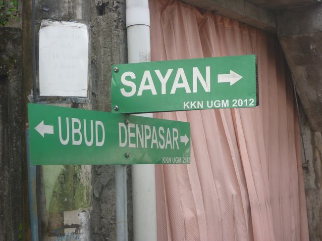 今日は　サヤン方面に向かってジャランジャラン<br />でもサヤン方向には行かず、真っ直ぐ進みます。