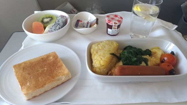 短距離線ですがしっかり食事が出ます