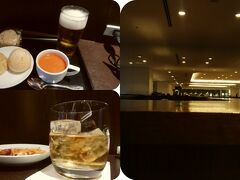 会社帰りに羽田空港で、いつもの晩ご飯＆Barでまったり。(笑)