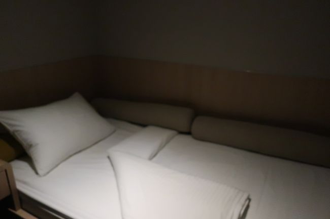部屋はベッドといすがあるだけのコンパクトなつくりです。<br /><br />シャワーとトイレは共用です。<br />とはいえ、空港ですし、共用だからと汚いということは一切ありませんでした。（これが驚きでした）<br />